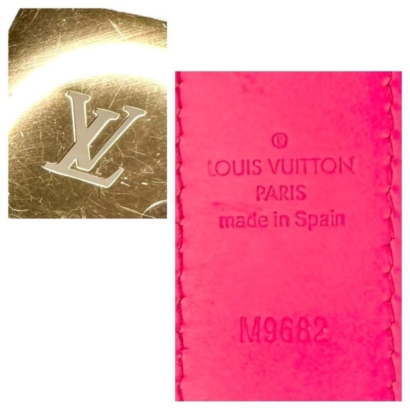 Authentic Louis Vuitton White Multicolor Murakami & Pink Leather & Gold Belt - Picture 2 of 15
